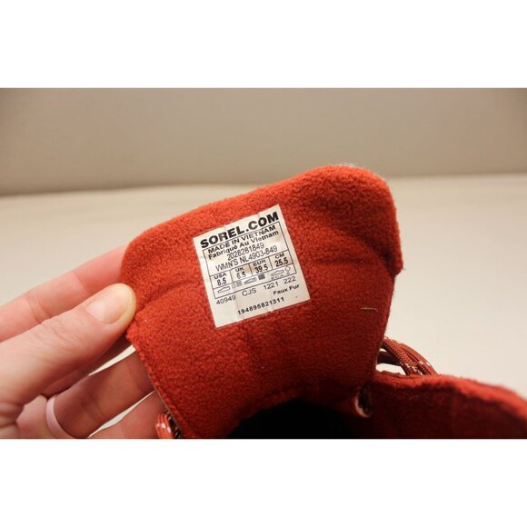 Sorel Kinetic Breakthru Caribou women's waterproof platform ankle boots 8.5 - Picture 8 of 13